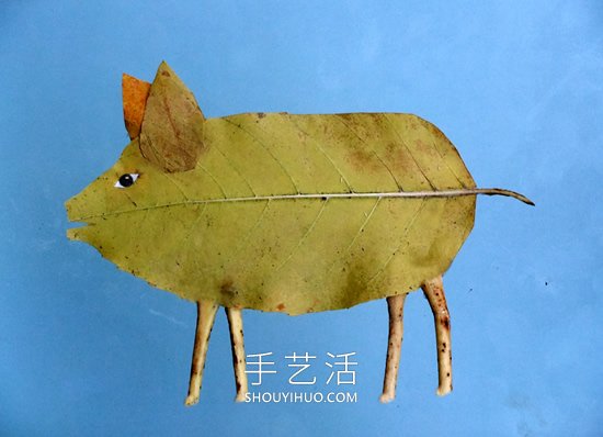 秋天樹葉拼出十二生肖動物 簡單易學(xué)一看就懂 -  rpnrmr.com