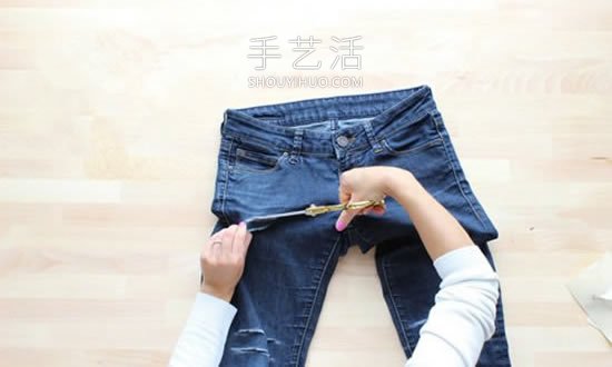 DIY改造破洞牛仔褲的方法圖解教程 -  rpnrmr.com