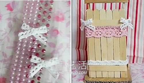 自制好看的雪糕棍筆筒的方法圖解教程 -  rpnrmr.com