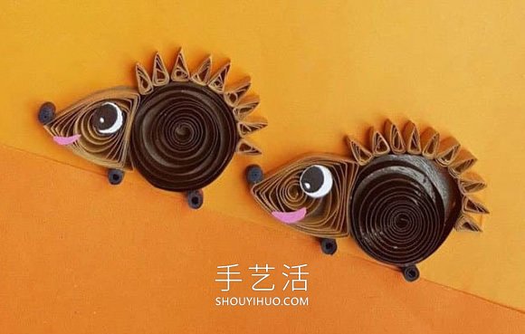 衍紙手工制作秋天刺猬的做法教程 -  rpnrmr.com