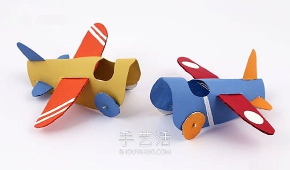 幼兒園手工制作卷紙筒飛機(jī)的做法教程 -  rpnrmr.com