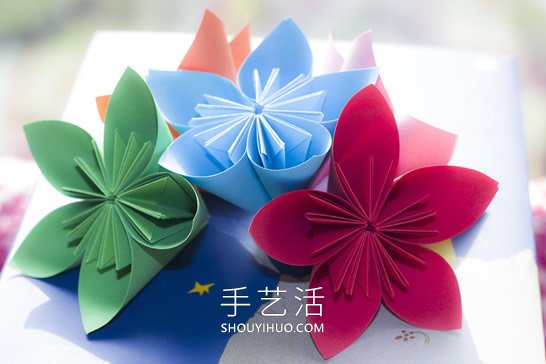 簡單折紙立體櫻花的折疊方法圖解教程 -  rpnrmr.com