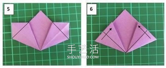 簡單折紙立體櫻花的折疊方法圖解教程 -  rpnrmr.com