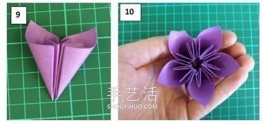 簡單折紙立體櫻花的折疊方法圖解教程 -  rpnrmr.com