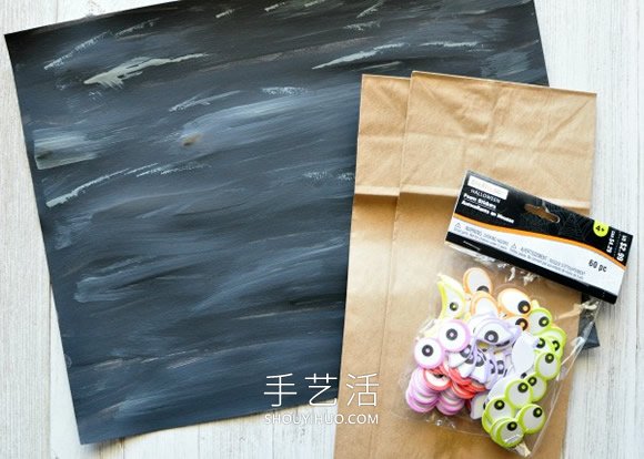幼兒手工制作萬圣節(jié)幽靈樹的做法教程 -  rpnrmr.com