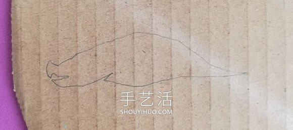 兒童手工制作瓦楞紙板三角龍的做法教程 -  rpnrmr.com
