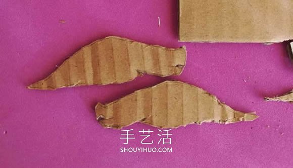兒童手工制作瓦楞紙板三角龍的做法教程 -  rpnrmr.com