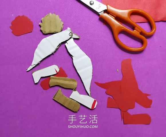 兒童手工制作瓦楞紙板三角龍的做法教程 -  rpnrmr.com