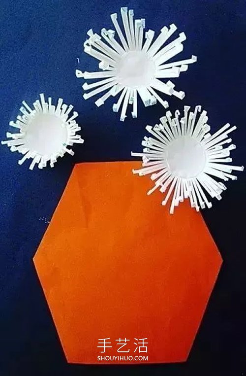 幼兒園手工制作重陽節(jié)菊花花瓶的做法教程 -  rpnrmr.com