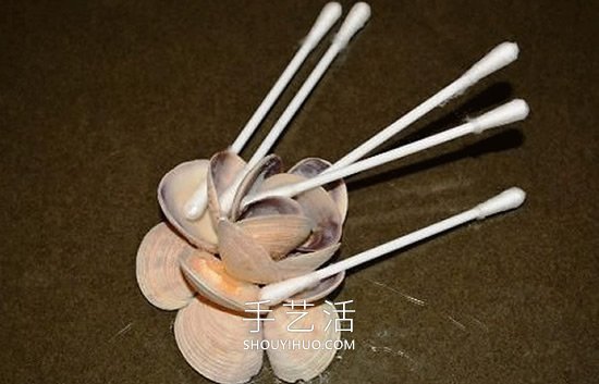 貝殼手工制作花朵裝飾畫的做法教程 -  rpnrmr.com