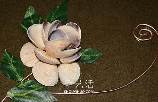 貝殼手工制作花朵裝飾畫的做法教程 -  rpnrmr.com