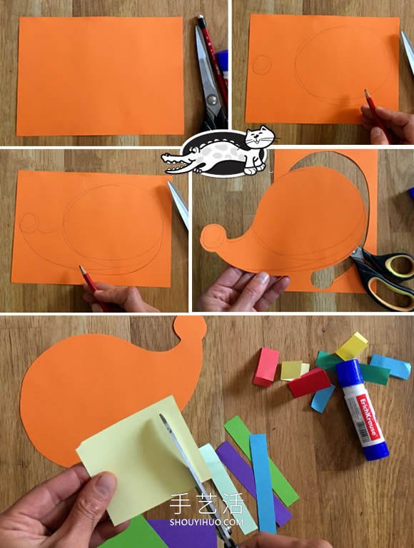 幼兒園手工制作卡紙刺猬的做法教程 -  rpnrmr.com