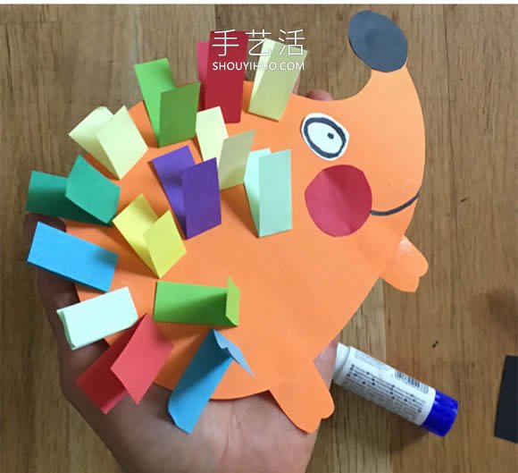 幼兒園手工制作卡紙刺猬的做法教程 -  rpnrmr.com