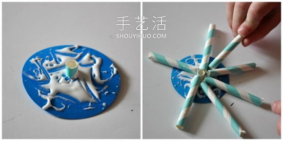 紙吸管手工制作圣誕節(jié)雪花裝飾的做法教程 -  rpnrmr.com