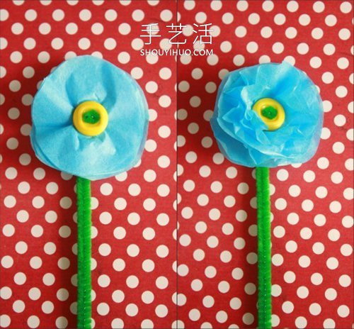 幼兒園手工制作玻璃紙花朵的做法教程 -  rpnrmr.com