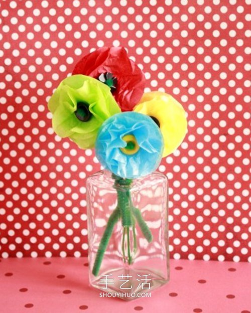 幼兒園手工制作玻璃紙花朵的做法教程 -  rpnrmr.com