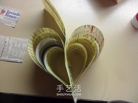 舊書手工制作立體愛心裝飾的做法教程 -  rpnrmr.com