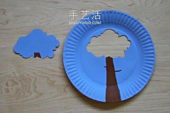 幼兒園用紙盤制作四季大樹的做法教程 -  rpnrmr.com