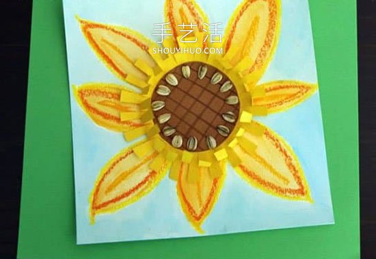 幼兒園手工制作向日葵畫的做法教程 -  rpnrmr.com