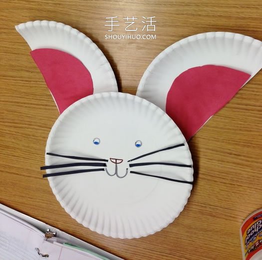 幼兒園手工制作紙盤小白兔的做法教程 -  rpnrmr.com