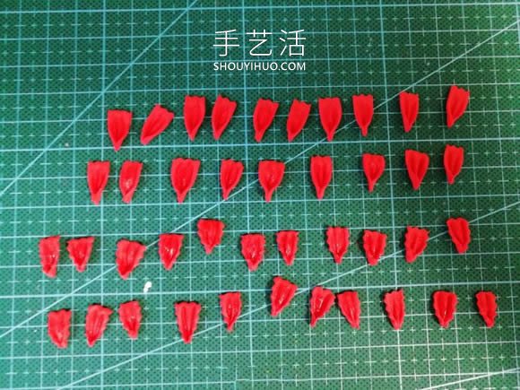 超輕粘土手工制作紅色花的做法教程 -  rpnrmr.com