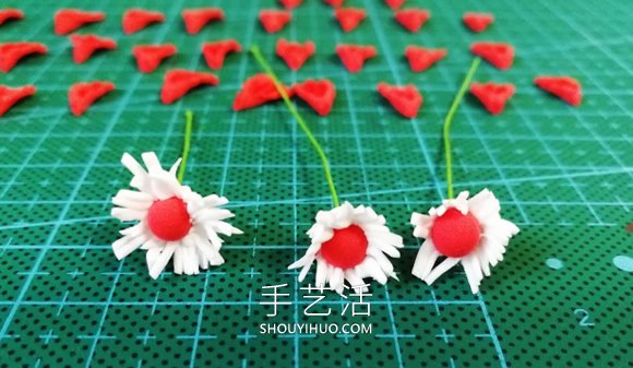 超輕粘土手工制作紅色花的做法教程 -  rpnrmr.com