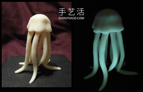 自制逼真的粘土水母的方法圖解教程 -  rpnrmr.com
