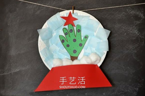自制圣誕節(jié)紙盤圣誕樹掛飾的方法圖解教程 -  rpnrmr.com