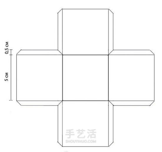 自制漂亮喜糖盒的折法帶展開圖紙 -  rpnrmr.com