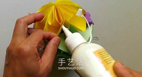 簡單星花球的折紙制作方法圖解教程 -  rpnrmr.com