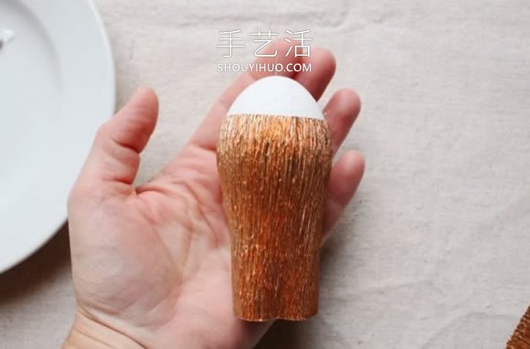 自制皺紋紙橡子和松果掛飾的方法圖解教程 -  rpnrmr.com