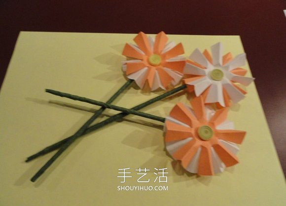 春天手工制作彩紙雛菊的做法教程 -  rpnrmr.com