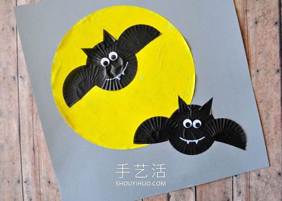 兒童手工制作萬圣節(jié)蝙蝠賀卡的方法圖解 -  rpnrmr.com