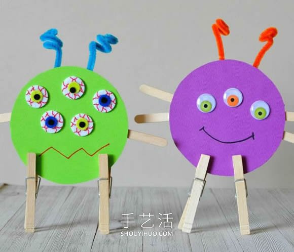 幼兒園手工制作光盤怪物的做法教程 -  rpnrmr.com