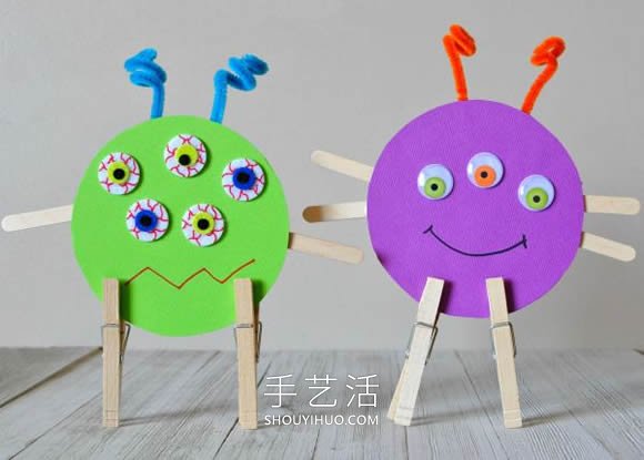 幼兒園手工制作光盤怪物的做法教程 -  rpnrmr.com