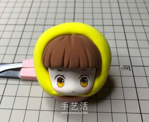 超輕粘土手工制作扮成小雞的娃娃圖解 -  rpnrmr.com