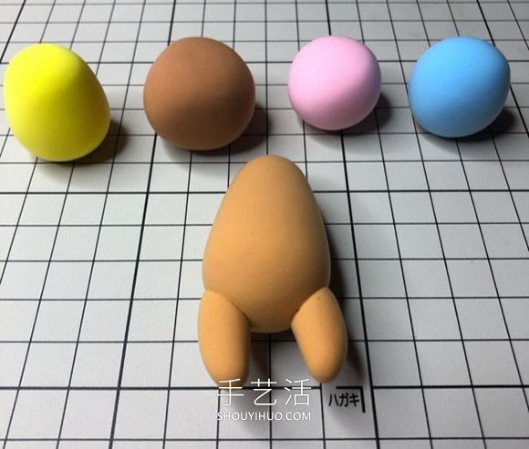 超輕粘土手工制作扮成小雞的娃娃圖解 -  rpnrmr.com