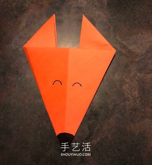 幼兒手工折紙狐貍的最簡(jiǎn)單方法圖解 -  rpnrmr.com