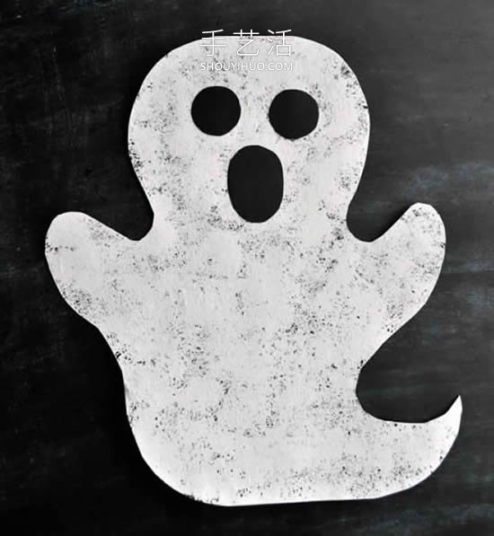 幼兒園手工制作萬圣節(jié)卡紙幽靈的做法教程 -  rpnrmr.com