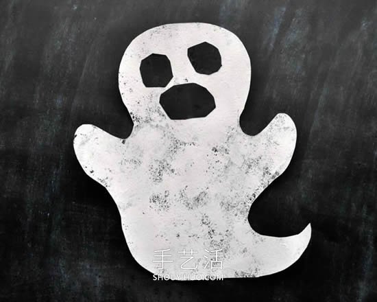 幼兒園手工制作萬圣節(jié)卡紙幽靈的做法教程 -  rpnrmr.com