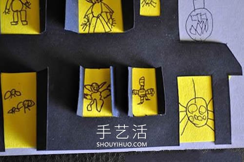 自制萬圣節(jié)立體鬼屋卡片的方法圖解教程 -  rpnrmr.com