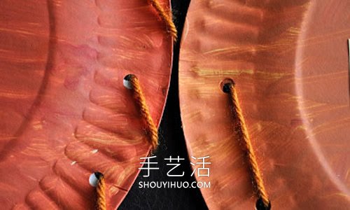 幼兒手工制作萬圣節(jié)紙盤南瓜燈籠的做法教程 -  rpnrmr.com