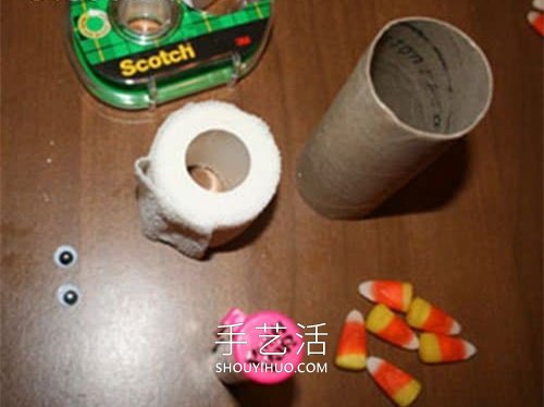 幼兒園手工制作卷紙筒木乃伊最簡單的教程 -  rpnrmr.com