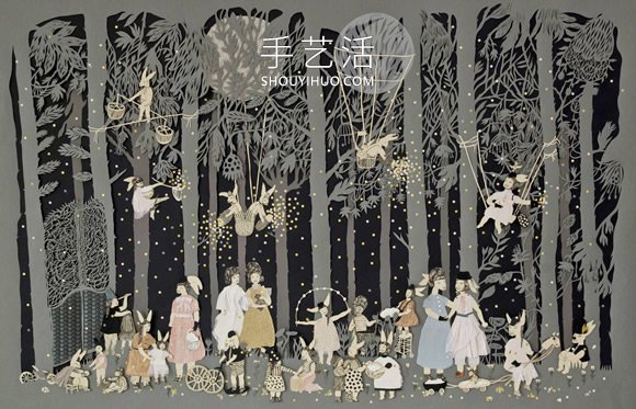 超現(xiàn)實(shí)奇幻紙雕作品！宛如怪誕童話森林 -  rpnrmr.com