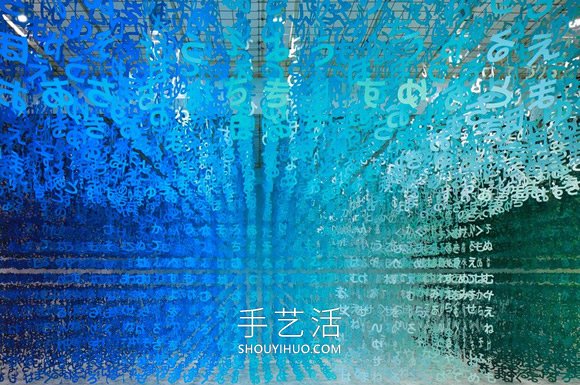 14萬個日文平假名紙片！制作出夢幻彩虹隧道 -  rpnrmr.com