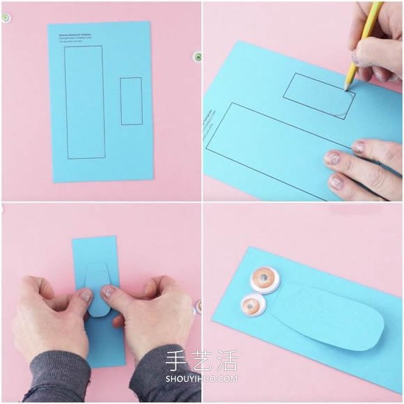 幼兒園手工制作萬圣節(jié)怪物書簽的做法教程 -  rpnrmr.com