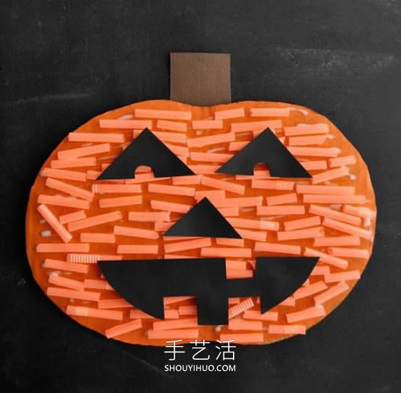 吸管手工制作萬圣節(jié)南瓜燈的做法教程 -  rpnrmr.com