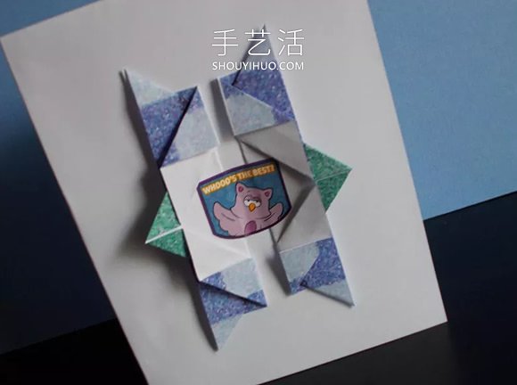 折紙制作生日賀卡禮物的方法圖解教程 -  rpnrmr.com