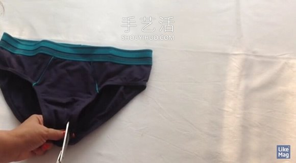 舊的三角褲巧改造 DIY運動內(nèi)衣的方法圖解！ -  rpnrmr.com