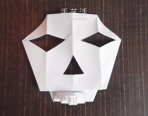 折紙骷髏頭面具的折法圖解教程 -  rpnrmr.com